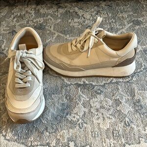 Stylish Beige and Brown Sneakers